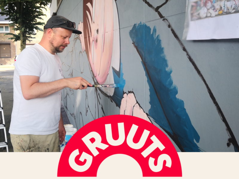 Onthulling eerste mural Mariaberg - Eerste in de reeks van project 'Gruuts'